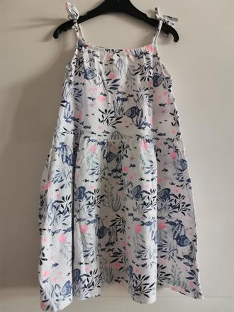 Šaty dívčí bavlněné šaty vel. 134, 134