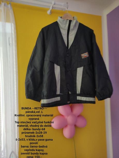 Pánská bunda-retro,vel l, l