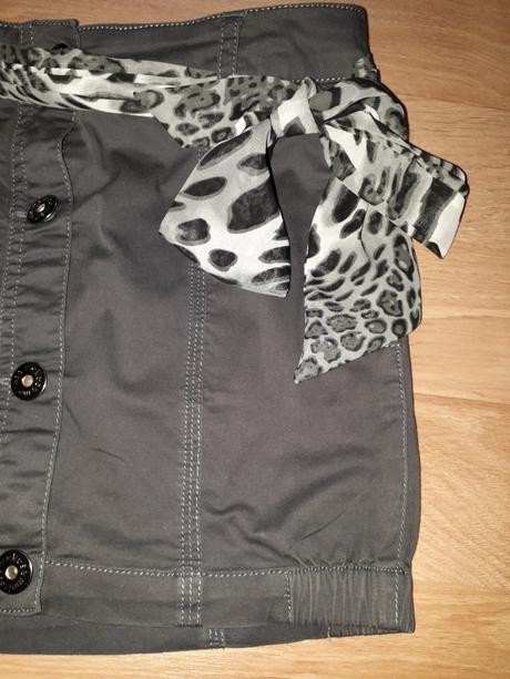 Sivá minisukňa so šatkovým opaskom melrose 32/34, otto,34