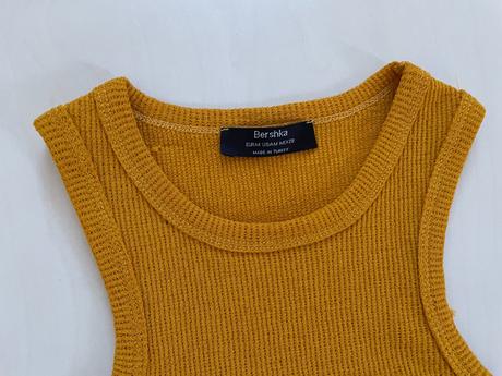 Úplet crop top, vestička, vel m i méně, bershka, bershka,m