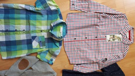 Nové triko, košile, svetr, kalhoty, vel. 116 a 122, 104–116