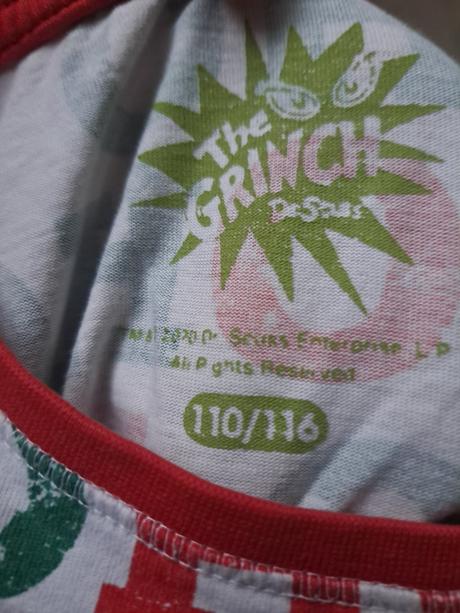Vánoční pyžamo grinch, reserved,110