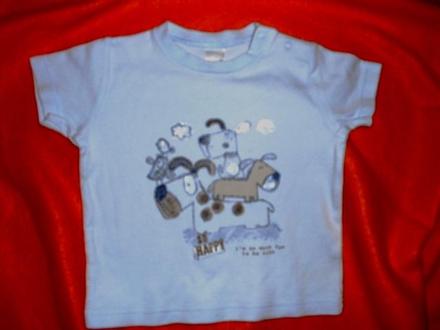 Nádherné bavlněné tričko s pejskem, next,68