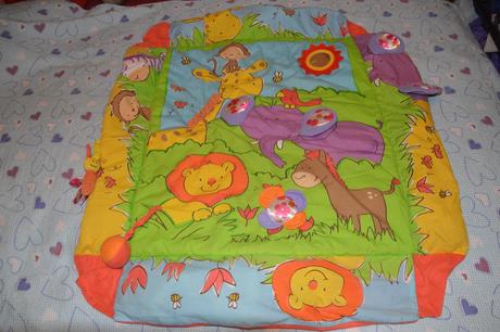 Deka hrací obdélníková zoo babymix 110x100 cm,