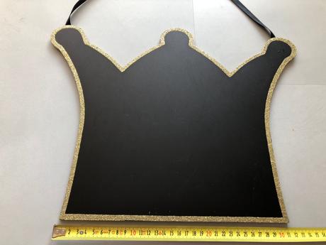 Dekor závěs popisov. tabule tvar korunky princezna, 