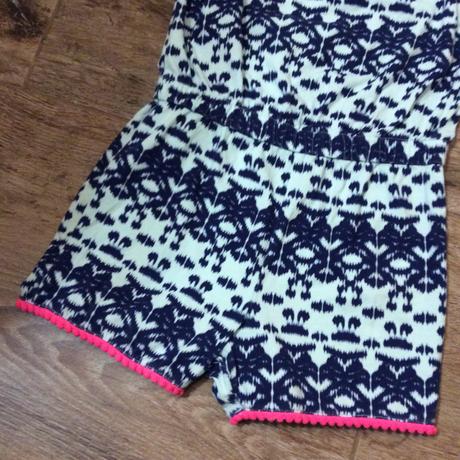 Bavlněný letní overal s neon zdobením, f&f,122