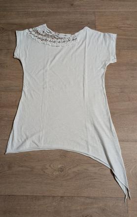 Tričko s krajkou a uzlem vel. m, m