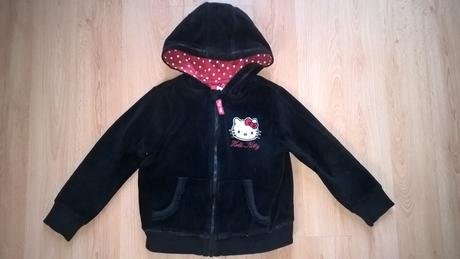 Sametová mikina s hello kitty, sanrio,104