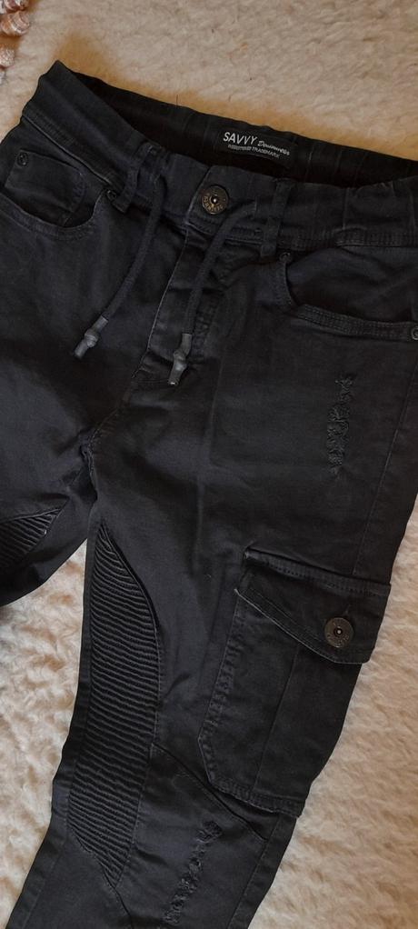 Savvy černé slim fit joggers, xs