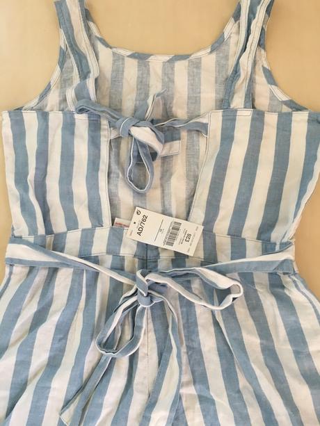 Nový modrý proužek overal, vel m/l, next, next,l