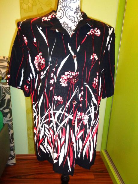 Luxusní vzdušná košile s květy 46/48, 46