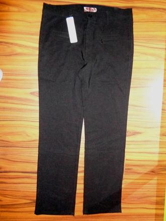 Černé společenské elastické kalhoty, m