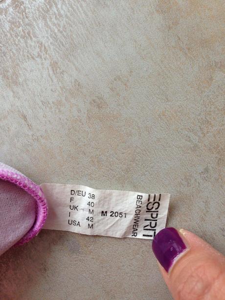 Růžové plavky esprit vcelku vel. 38 vhodné na kurz, esprit,38