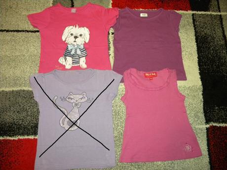 Trička pro holku vel.98 -1x f & f,1x tik &tak, c&a,98