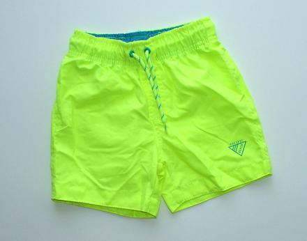 J845 neon šusťákové kraťasy vel. 98/104, 98