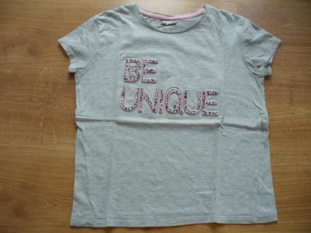 Tričko s plastickým nápisem vel. 146/152, 146