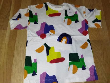 Bílé tričko s auty, bagry 116 next, next,116