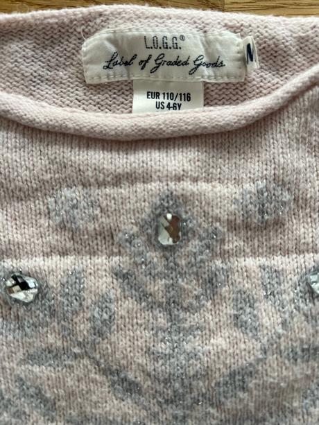Svetr & pulover s kamínky h&m vel. 110/116, h&m,110