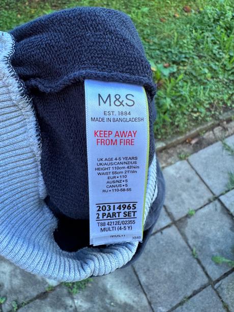 Tepláky, marks & spencer,110