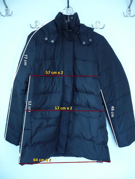 Černá péřová bunda s kapucí bonprix vel. 44, bonprix,44