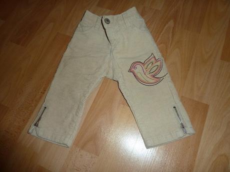 Manžestráky s ptáčkem, old navy,74