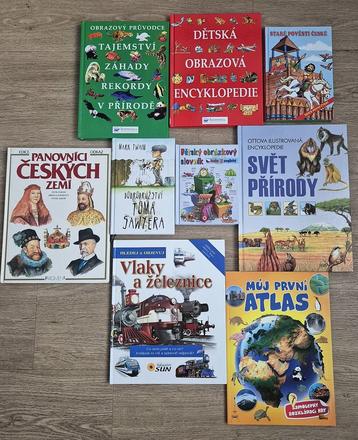 Set knih 9x, naučné a jiné,
