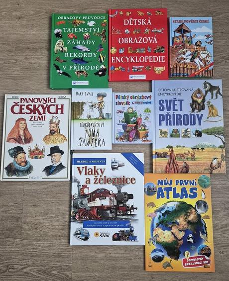 Set knih 9x, naučné a jiné,