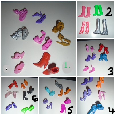 Boty panenka barbie sada, 