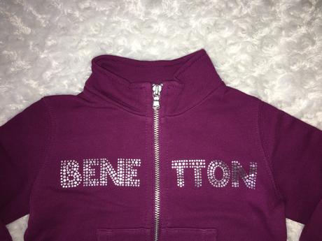 Fialová mikina benetton, benetton,74