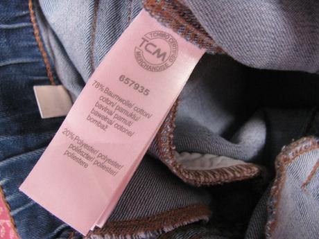 Strečové dámské džíny, slim fit, tchibo,38