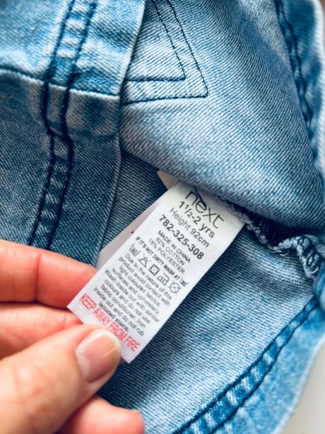 Šaty džínové zn. next - v.18/24 měs., next,92