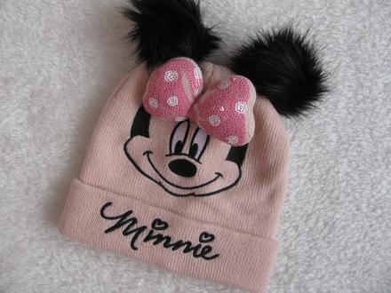 Dívčí zimní čepice minnie vel.-2-3 roky, disney,98