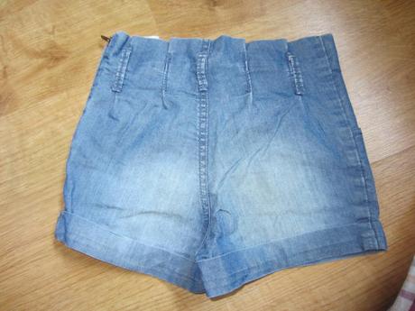 Pohodlné tenčí džínové, riflové šortky, kraťásky, h&m,92