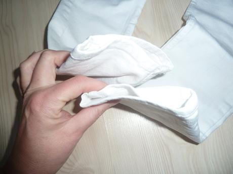 Skinny fit bílé džíny, h&m,152