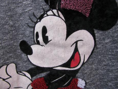 Šedé dívčí tričko s minnie, zara, zara,116