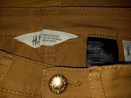 Béžové elastické kraťasy, h&m,152