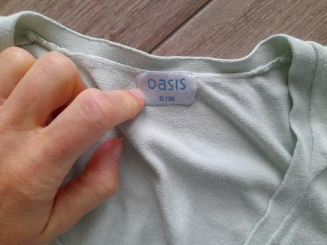 Mintová úpletová vesta, 36