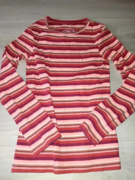 Žebrované červené tričko 116 next, next,116