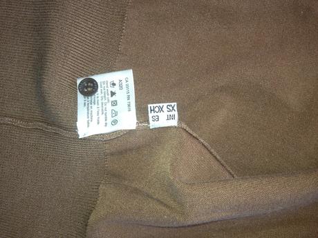 Hnědý svetr hugo boss vel. 36, xs knoflík kardigan, s