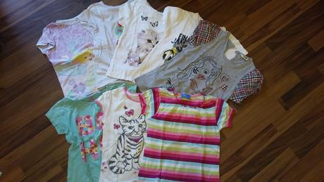 8x tričko krátký rukáv, 122