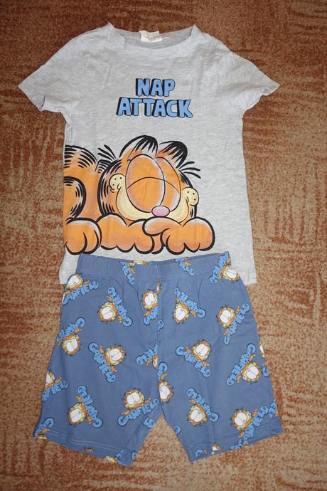 Letní pyžamo garfield f&f vel. 134, f&f,134
