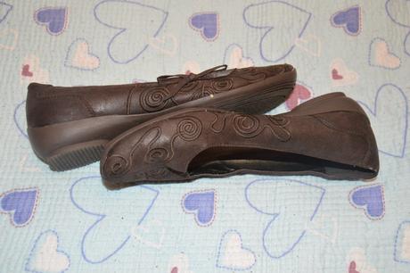 Tmavě hnědé balerínky, colorful,38