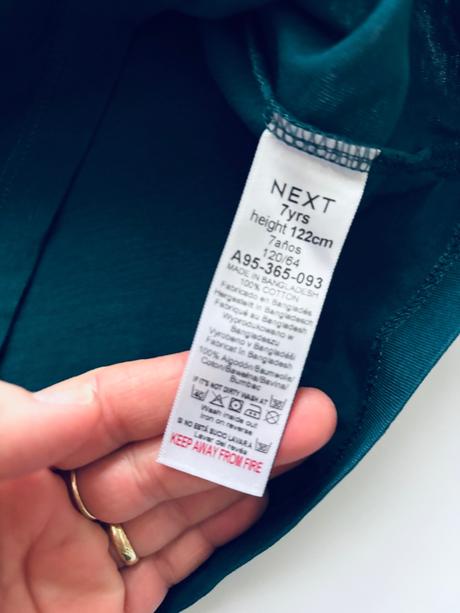 Triko vánoční petrolej.barvy - v.7 let zn. next, 122