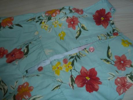 Květované šaty s podšívkou, 128