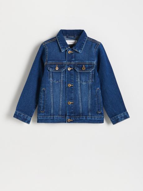 Klučičí džínová bunda tmavá riflová vel. 152, reserved,152