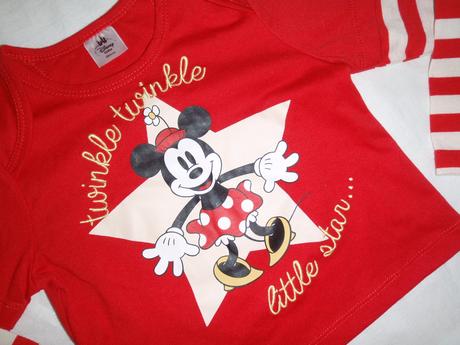 Červené tričko s minnie, disney,86