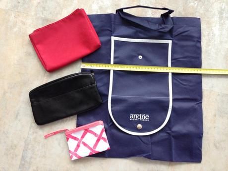 4 taštičky do kabelky,kosmetické,skládací nákupní ,