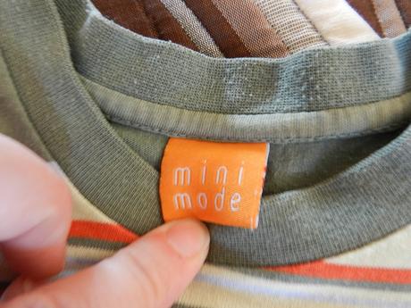 Tričko krátký rukáv proužky, mini mode,86