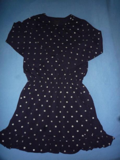 Puntíkované bavlněné šaty tchibo 134-140, tchibo,134