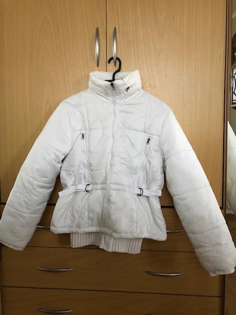 Bílá zimní bunda, bonprix,m